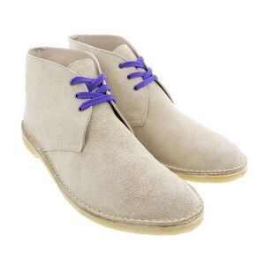 DANIELA FARGION Sand Suede Violet Laced Leather Derby Shoes-